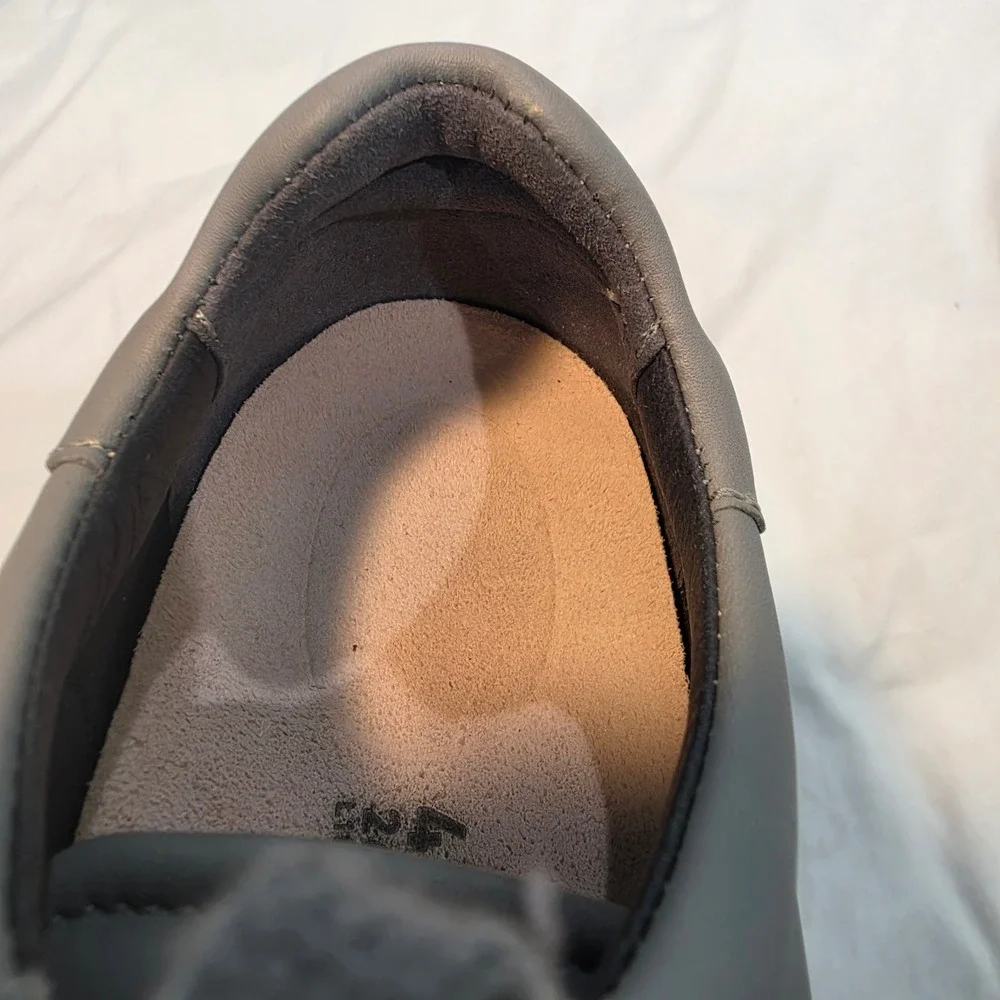 Birkenstock Bend Low Sneakers Mens Grey Leather Excellent Cork Midsole